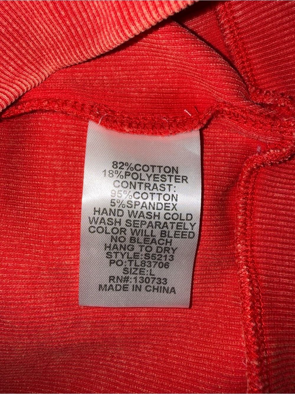 Umgee Red Sleeveless Sweatshirt Top - Picture 4 of 6